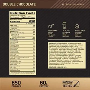 Optimum Nutrition GS Pro Gainer Weight Gainer Protein Powder, Double Chocolate, 5.09 Pounds (Packaging May Vary)
