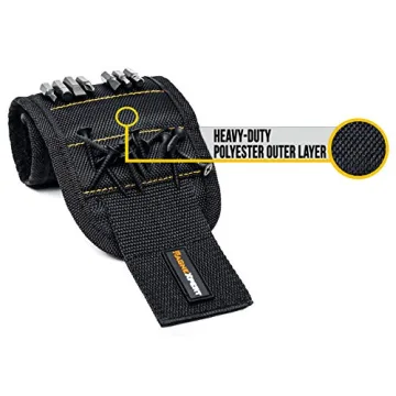 Magnexpert Magnetic Wristband for Easy Tool Organization - 15 Magnets