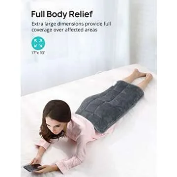 EVAJOY Weighted Heating Pad for Pain Relief and Comfort