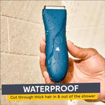 MERIDIAN Waterproof Body Hair Trimmer for Men and Women