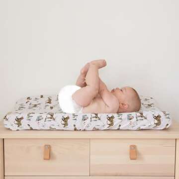 Baby Changing Pad Cover 2-Pack for Boys, Girls (Magic Forest) - Premium Fitted Sheets Baby Diaper Changing Table Cover - Buttery Soft Cotton Blend