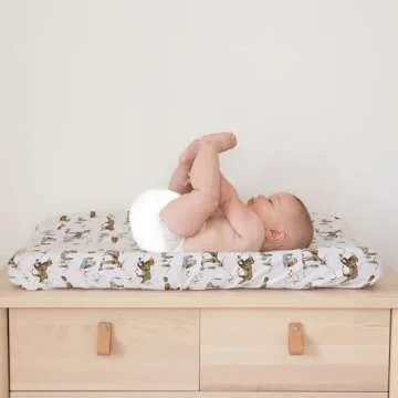 Baby Changing Pad Cover 2-Pack for Boys, Girls (Magic Forest) - Premium Fitted Sheets Baby Diaper Changing Table Cover - Buttery Soft Cotton Blend