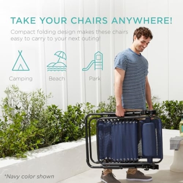 Adjustable Zero Gravity Lounge Chairs with Cup Holders