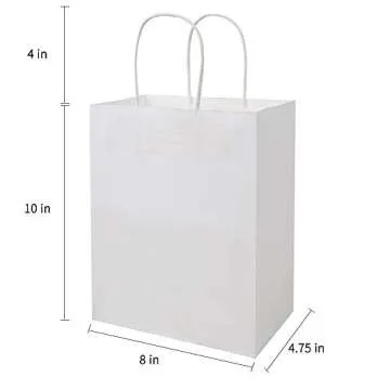 Durable Bagmad Kraft Paper Bags for Gifts and Shopping