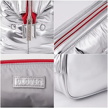 VLOVSO Large Waterproof Cosmetic Bag for Travel and Storage