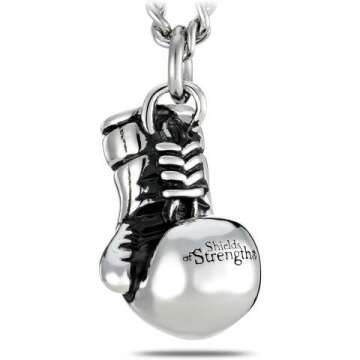 Men's Stainless Cross Necklace - Proverbs 30:5