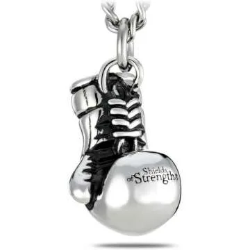 Men's Stainless Cross Necklace - Proverbs 30:5