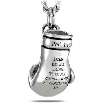 Men's Stainless Cross Necklace - Proverbs 30:5