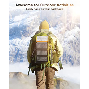 Hiluckey Solar Charger 25000mAh Portable Power Bank