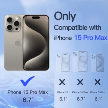 JETech Privacy Screen Protector for iPhone 15 Pro Max