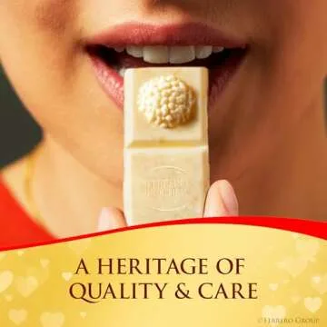 FERRERO ROCHER White Chocolate Tablet with Hazelnut Filling, Creamy & Crunchy Texture, 3.1oz / 90g, Pack of 8 Perfect for Sharing with Family and Friends