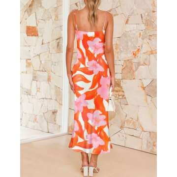 Summer Floral Maxi Dress by ZESICA for Women
