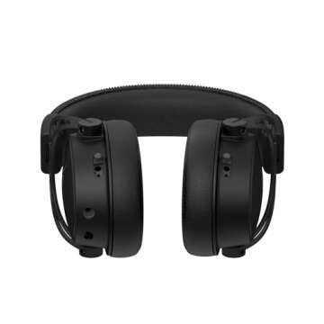HyperX Cloud Alpha S - PC Gaming Headset, 7.1 Surround Sound, Adjustable Bass, Dual Chamber Drivers, Chat Mixer, Breathable Leatherette, Memory Foam, and Noise Cancelling Microphone – Blackout