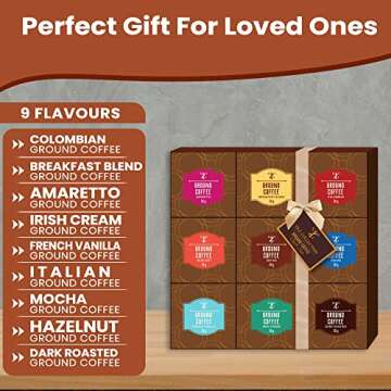 Coffee Gifts - Gourmet Coffee Gift Set |9 Ground Coffee Assortment Gift Set |Coffee Sampler Gift Set...