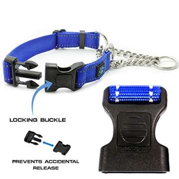 Max and Neo Stainless Steel Chain Martingale Collar - We Donate a Collar to a Dog Rescue for Every C...