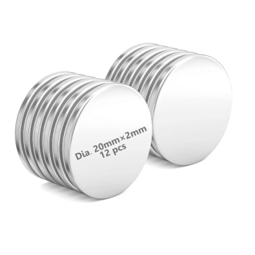 Realth Neodymium Magnet Disc, Dia. 0.79 Inch × 0.08 Inch 12 Pack, Permanent Rare Earth Magnets for ...