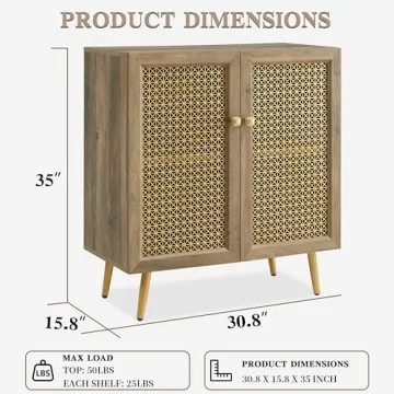 Elegant EDYO LIVING Buffet Cabinet for Stylish Storage