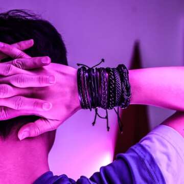 Stylish MILAKOO 6 Pcs Braided Leather Bracelets Set