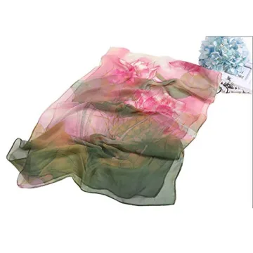 Floral Print Scarf Shawl for Women | AliceLife Green