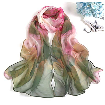 Floral Print Scarf Shawl for Women | AliceLife Green