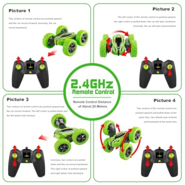 ORRENTE Remote Control Car for Kids Ages 5-13 | Double Sided Fun