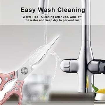AWinjoy Kitchen Scissors | Heavy Duty, Sharp, Stylish