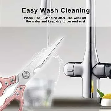 AWinjoy Kitchen Scissors | Heavy Duty, Sharp, Stylish