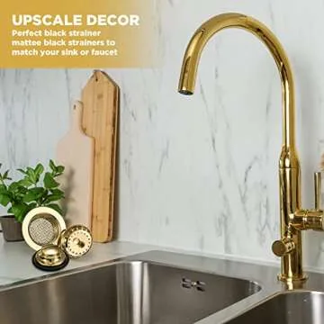 Mudder Kitchen Sink Drain Strainer Set - Rustproof & Stylish