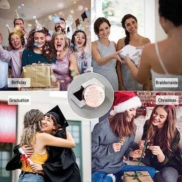 Gorgeous Rose Gold Compact Mirror for Sisters and Friends