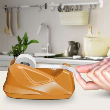 Acrimet Premium Orange Tape Dispenser for Any Desk
