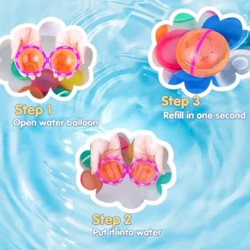 Reusable Water Balloons - 24 PCS Summer Fun Toys