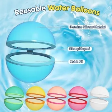 Reusable Water Balloons - 24 PCS Summer Fun Toys