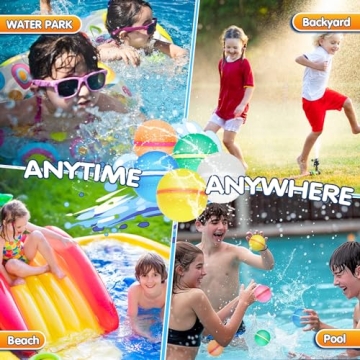 Reusable Water Balloons - 24 PCS Summer Fun Toys