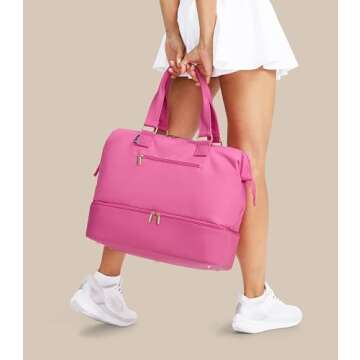 Stylish Uselike Weekender Bag with Shoe Compartment