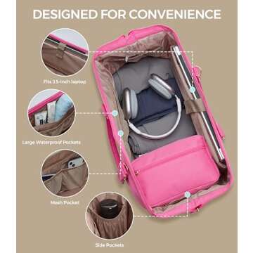 Stylish Uselike Weekender Bag with Shoe Compartment