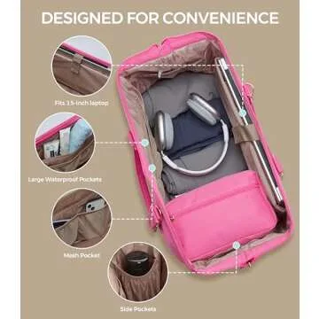 Stylish Uselike Weekender Bag with Shoe Compartment