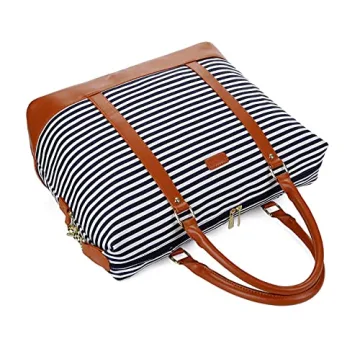 BAOSHA HB-28 Women's Canvas Weekender Travel Bag Blue