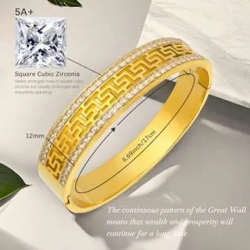 EllieHouse 18K Gold Plated Bracelet Set for Women