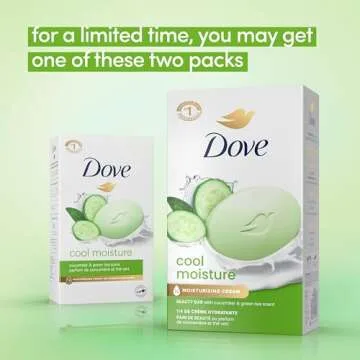 Dove go fresh Beauty Bar, Cucumber and Green Tea 4 Ounce, 6 Bar