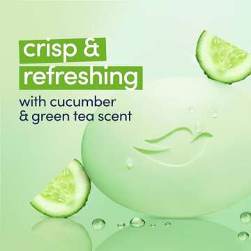 Dove go fresh Beauty Bar, Cucumber and Green Tea 4 Ounce, 6 Bar