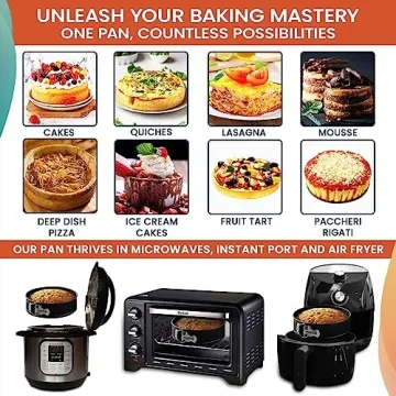 RFAQK 150PC Cake Pan Set for Easy Baking and Decorating