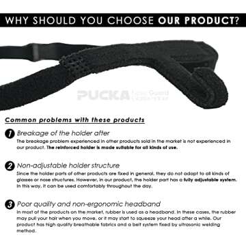 Pucka Customizable Eyeglasses Holder Nose Guard Glasses Suspension for Rhinoplasty Septoplasty and Broken Nose Recovery Support Nose Protector