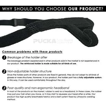 Pucka Customizable Eyeglasses Holder Nose Guard Glasses Suspension for Rhinoplasty Septoplasty and Broken Nose Recovery Support Nose Protector