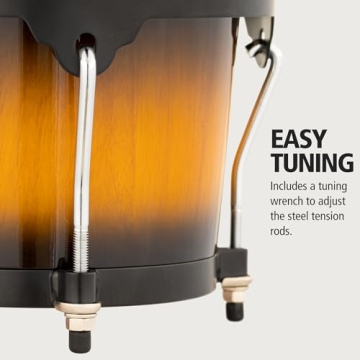 Meinl Percussion Bongos Set in Vintage Sunburst Finish