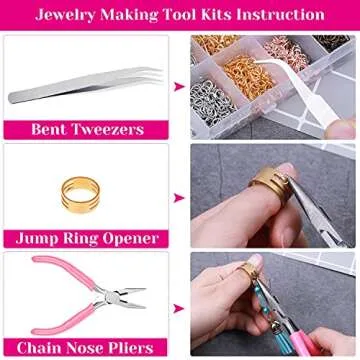 Audab Earring Making Kit 1400pcs for Creative Jewelry Crafting