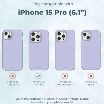 Pela - Phone Case for iPhone 15 - Protective Cell Phone Cover - Eco Friendly Cover Compatible with iPhone 15 Pro Model - Electric Blue