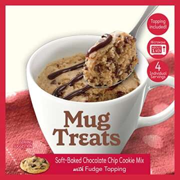 Betty Crocker Mug Treats Soft-Baked Chocolate Chip Cookie Mix - Delicious & Easy Dessert