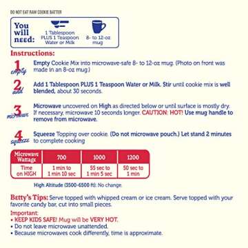 Betty Crocker Mug Treats Soft-Baked Chocolate Chip Cookies