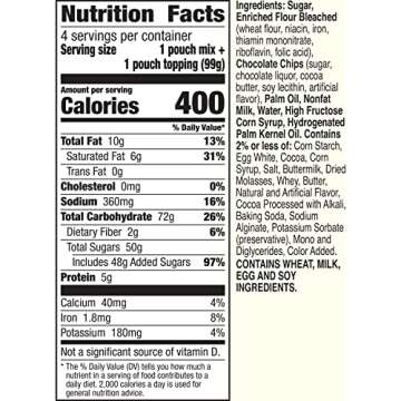 Betty Crocker Mug Treats Soft-Baked Chocolate Chip Cookies