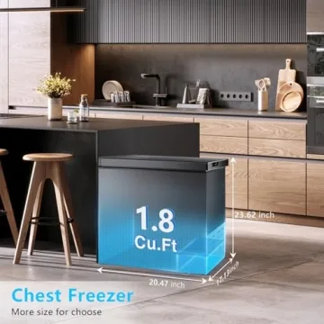 R.W.FLAME 1.8 Cu Ft Energy Efficient Chest Freezer